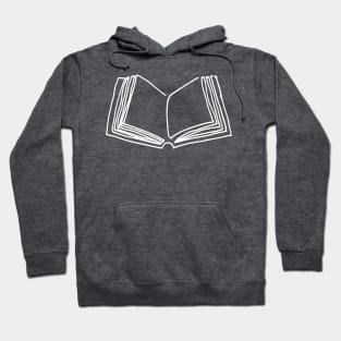 One line book Hoodie